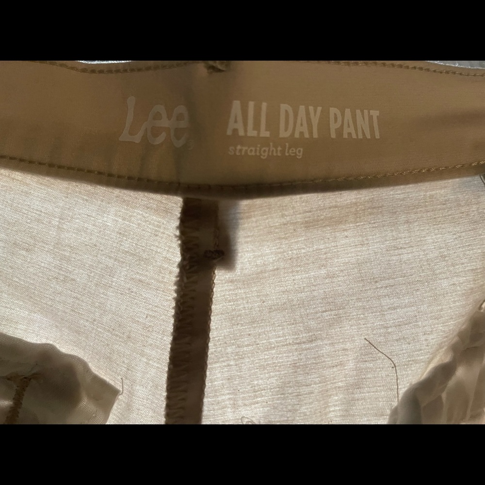 Lee light weight pants 14 womens tan
